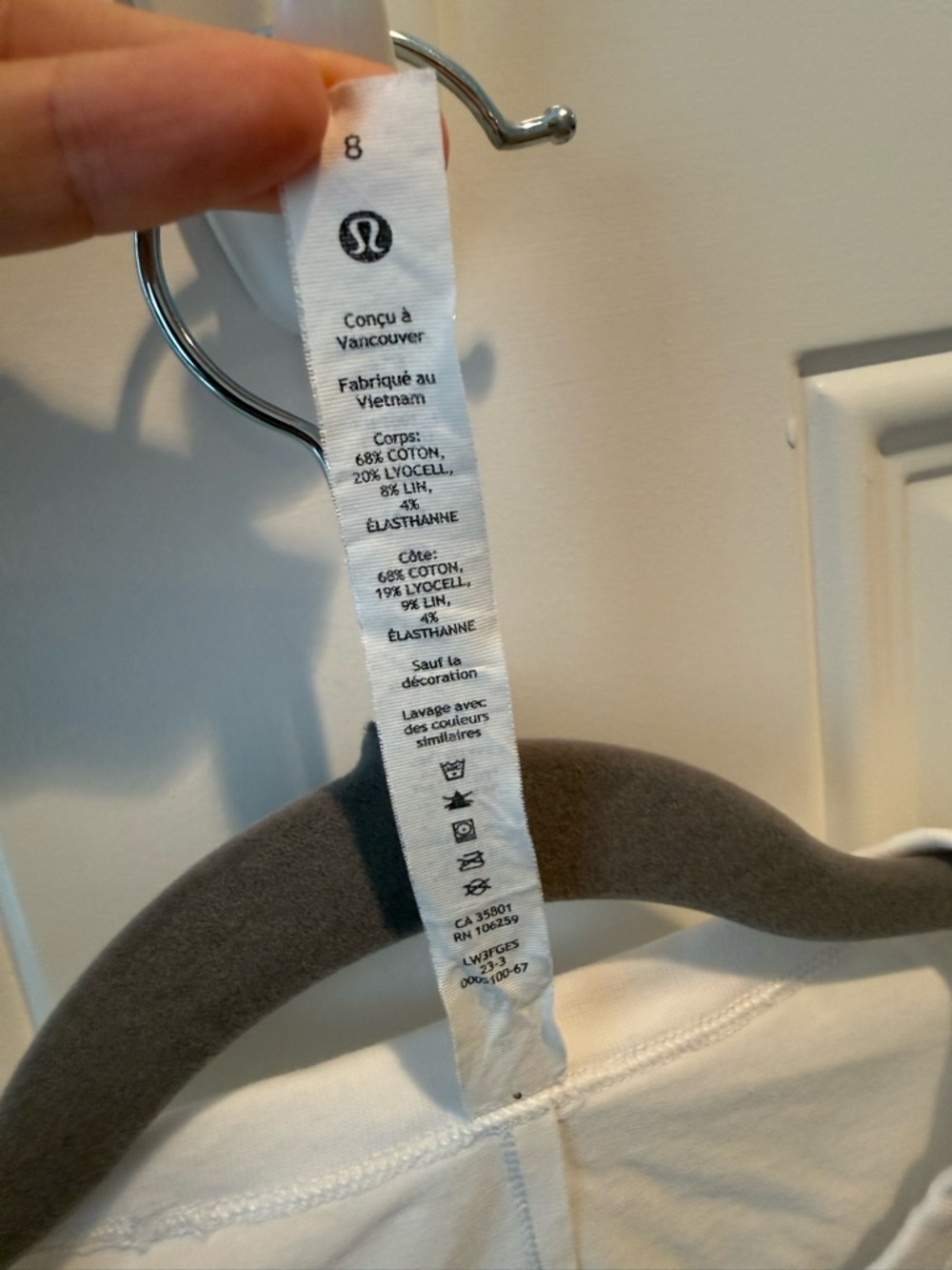 Lululemon Classic-Fit Cotton-Blend Long Sleeve Shirt W3FGES Size 8 - Picture 7 of 10